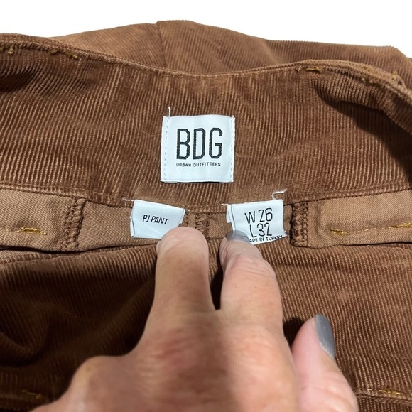 BDG Corduroy Flare Pants PJ Pants Size 26 Brown Boho - Picture 5 of 8